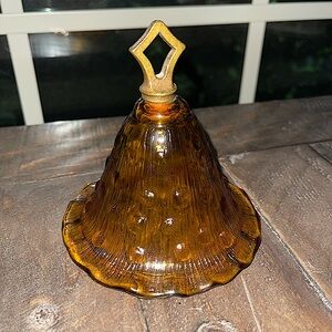 Storybook Sconce Amber Glass Bell